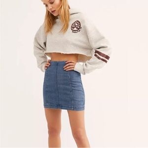 Free People Jean Skirt